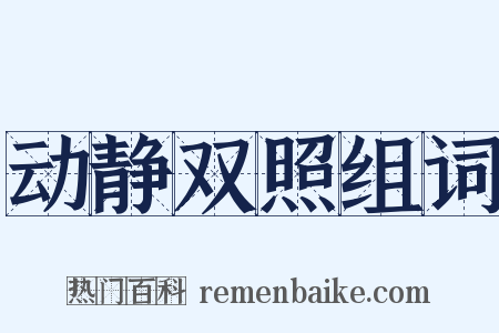 动静双照组词是什么意思的图片